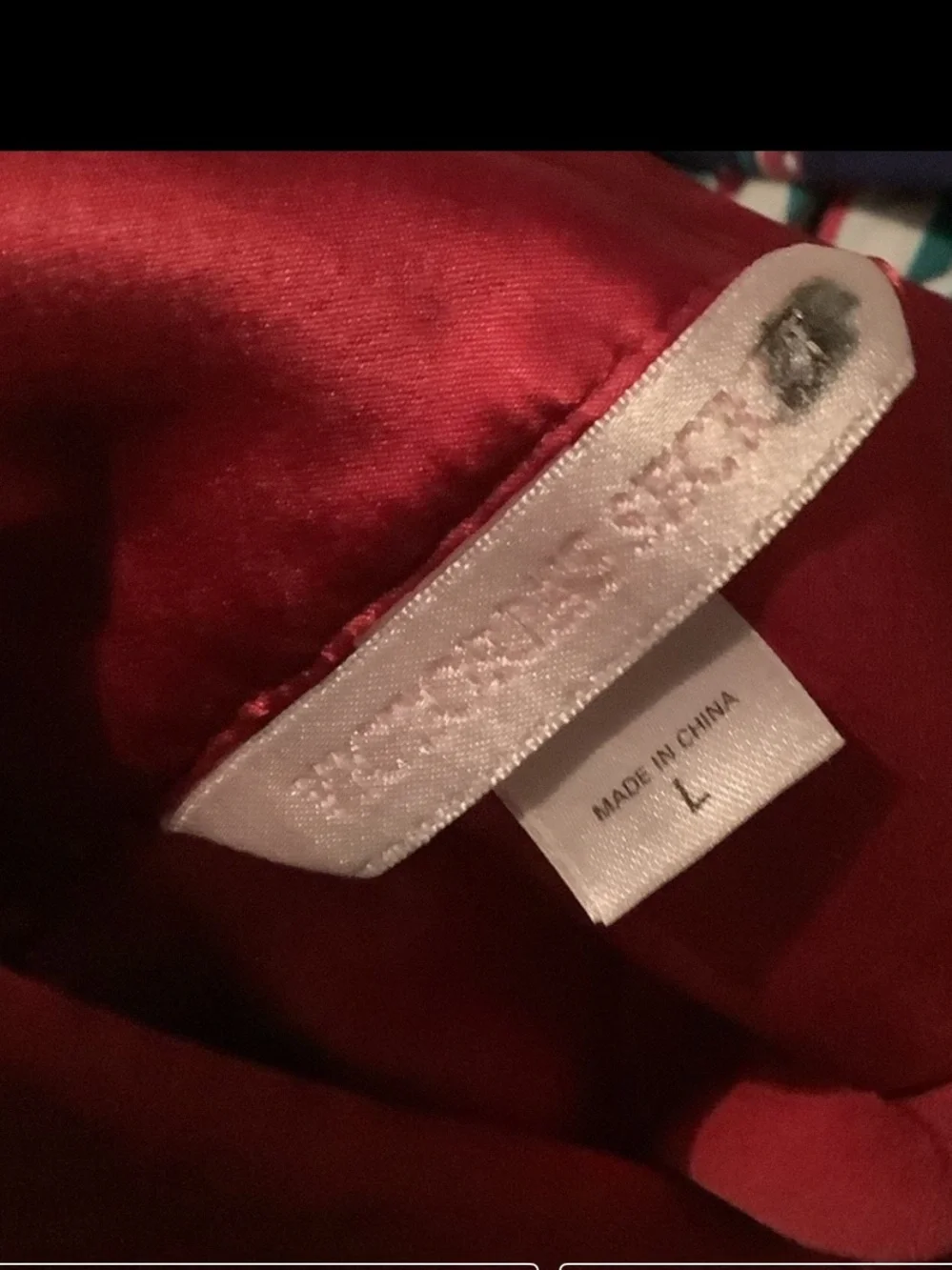 Vintage Victoria's Secret Red Satin Pajamas 2 piece set